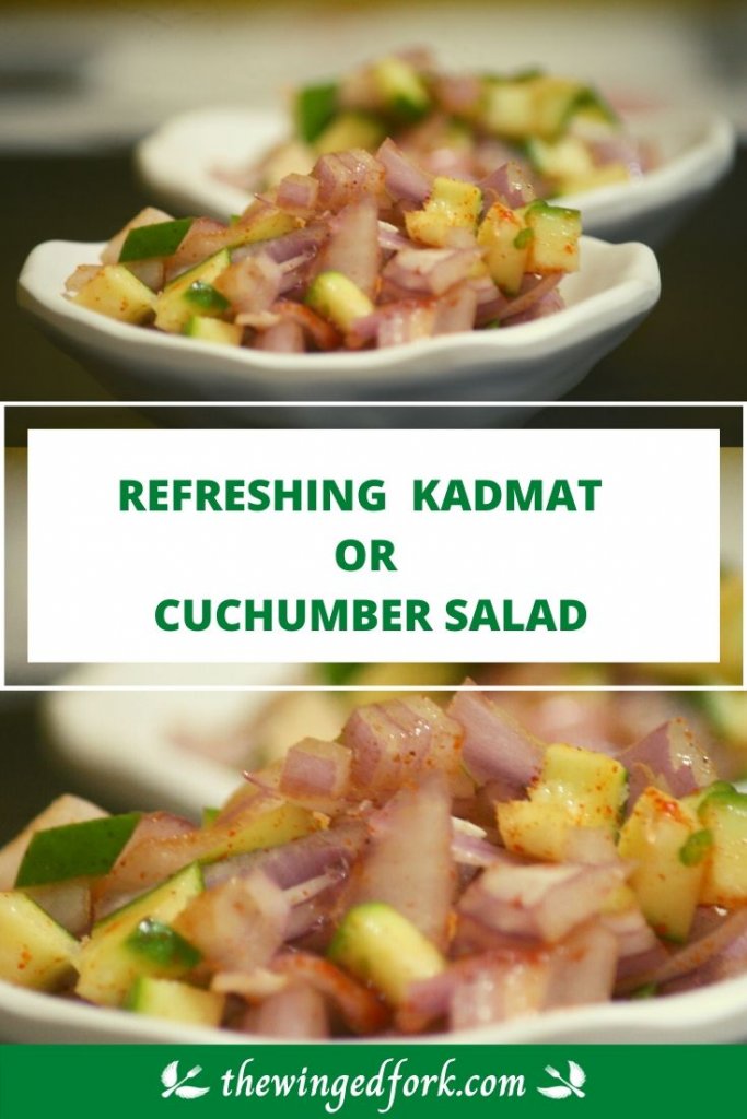 Pic of Raw mango Kadmat or Cuchumber Salad