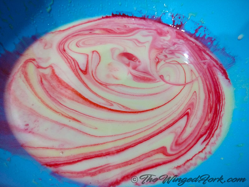 Making batter colourful - Pic by Abby from AbbysPlate