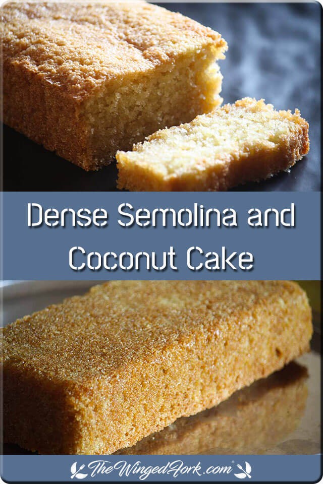 Pinterest images of cake logs for a post about how to make dense coconut cake.