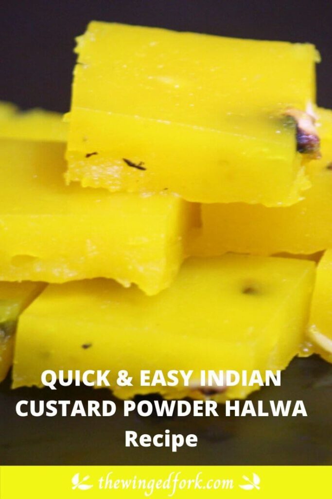 Quick and Easy indian Custard Powder Halwa.