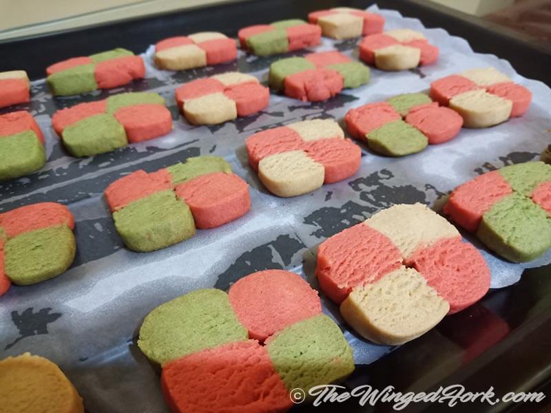 Multi colored square cookies are ready - Pic by Abby from AbbysPlate