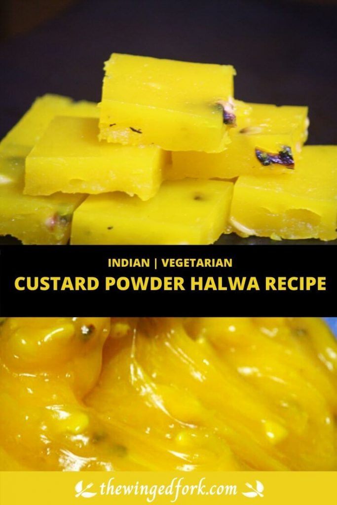 Recipe for the Indian Csutard Powder Halwa