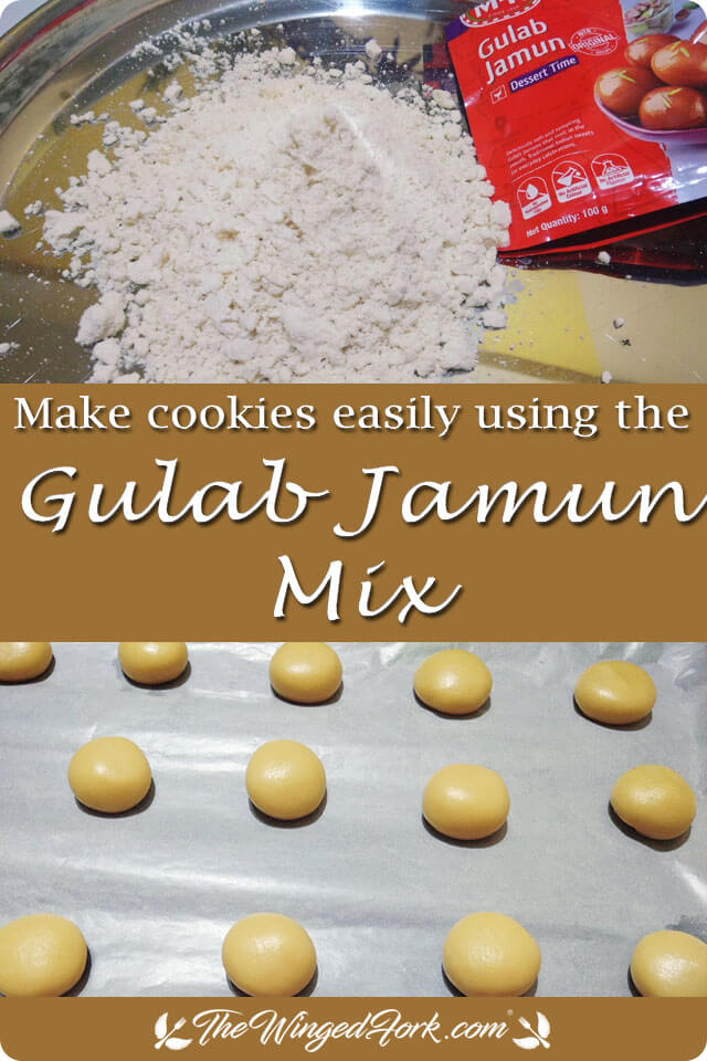 Make cookies easily using the Gulab Jamun Mix - By Sarah from AbbysPlate