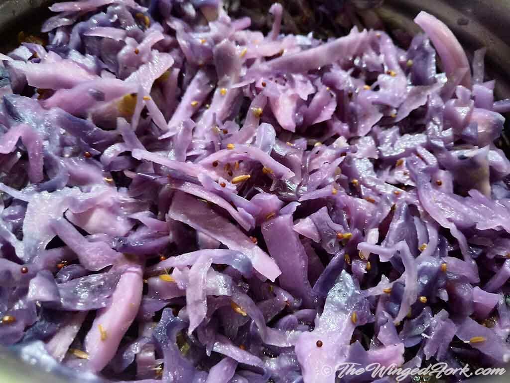 Purple cabbage Sabzi - Pic by Abby from AbbysPlate