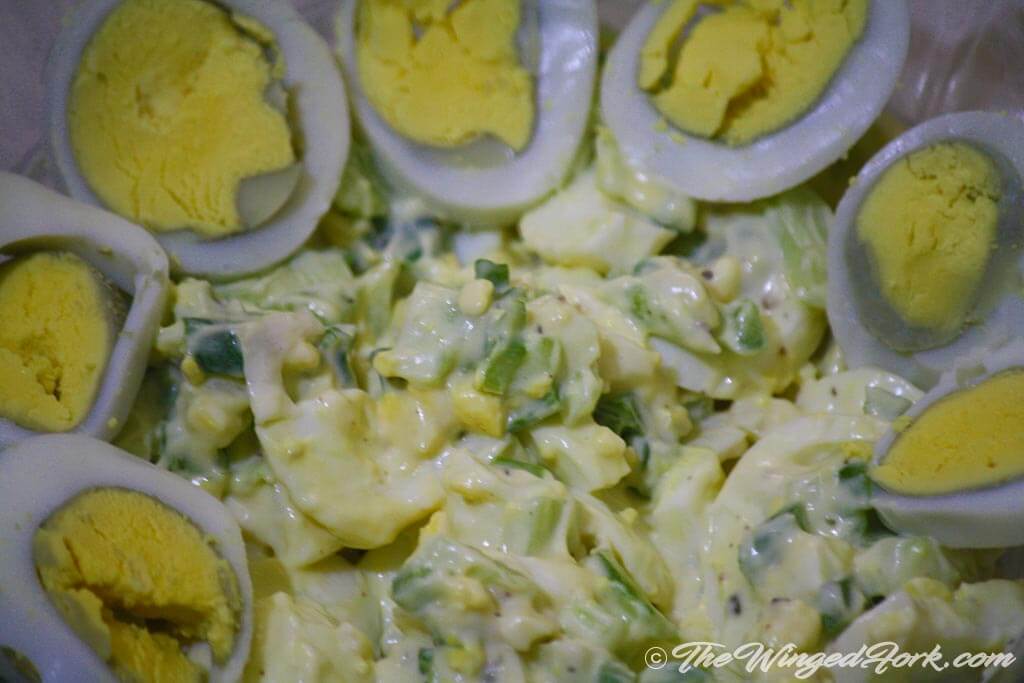 Yummy Boiled Egg Salad - Pic by Abby from AbbysPlate