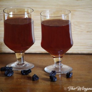 Currant wine is ready to drink - Pic by Abby from AbbysPlate