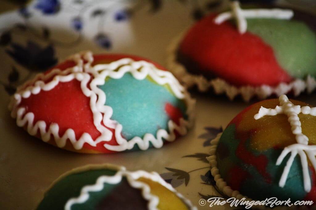 Decorated Marzipan Eggs - Pic by Abby from AbbysPlate