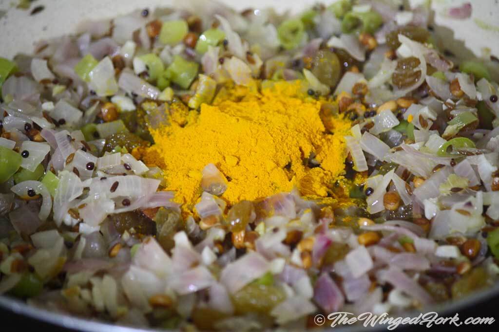 Add turmeric powder - Pic by Abby from AbbysPlate