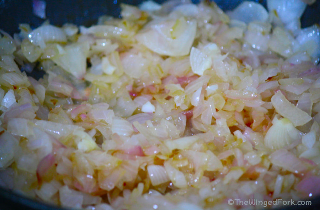 Translucent fried onions