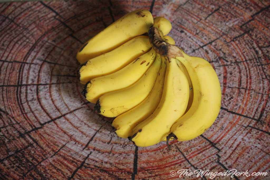 Ripe Bananas for the recipe.
