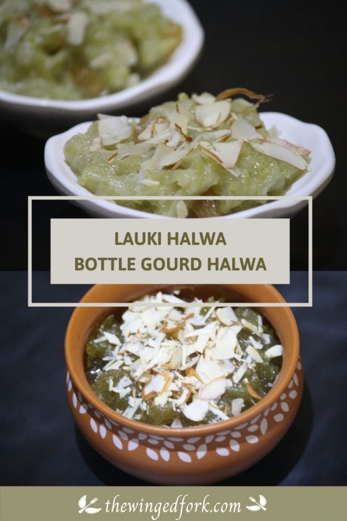 Picture of 2 varieties of Bottle Gourd Halwa.