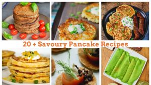 Image of 6 different savoury pancakes.