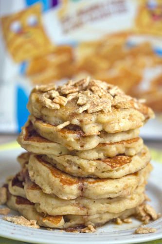 Cinnamon Toast Crunch Pancakes.