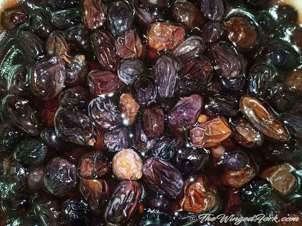 Day 7 of soaking the raisins - Pic by Abby from AbbysPlate.