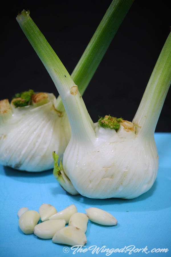 Fennel and Garlic - Ingredients for this recipe.