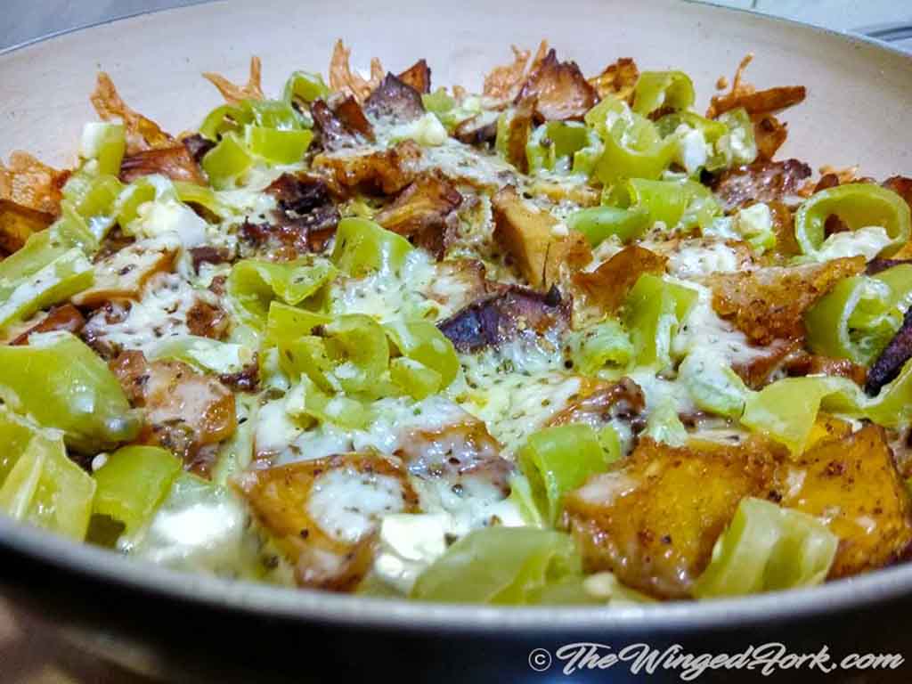 Bread fruit nachos are ready - Pic by Abby from AbbysPlate.