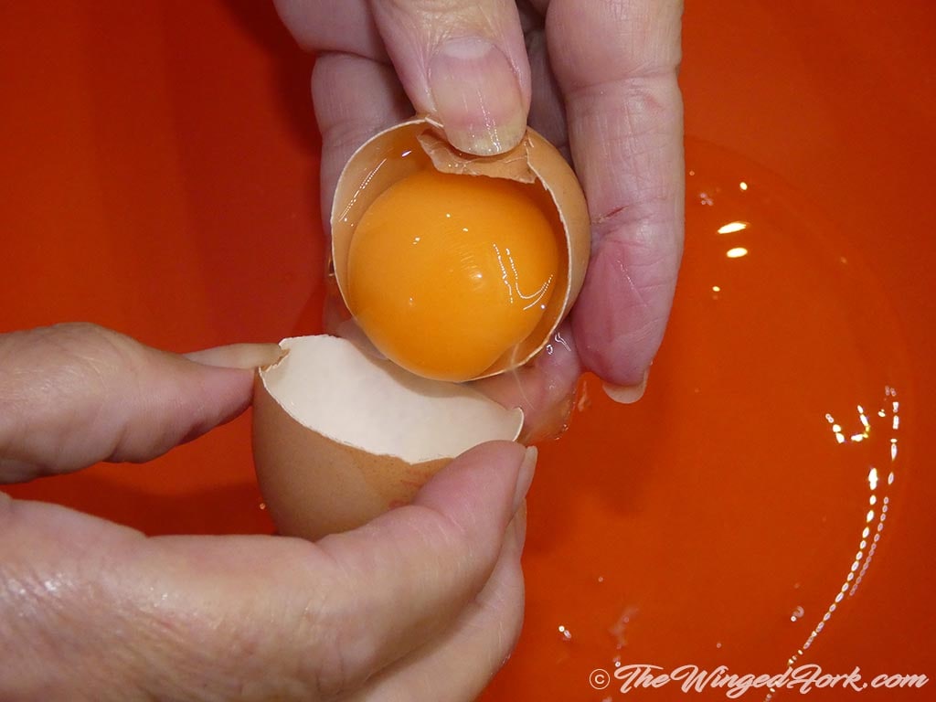 In a bowl, separate egg yolk and egg white.