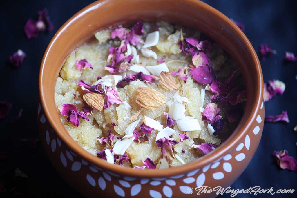Moon Dal Halwa is ready to serve.