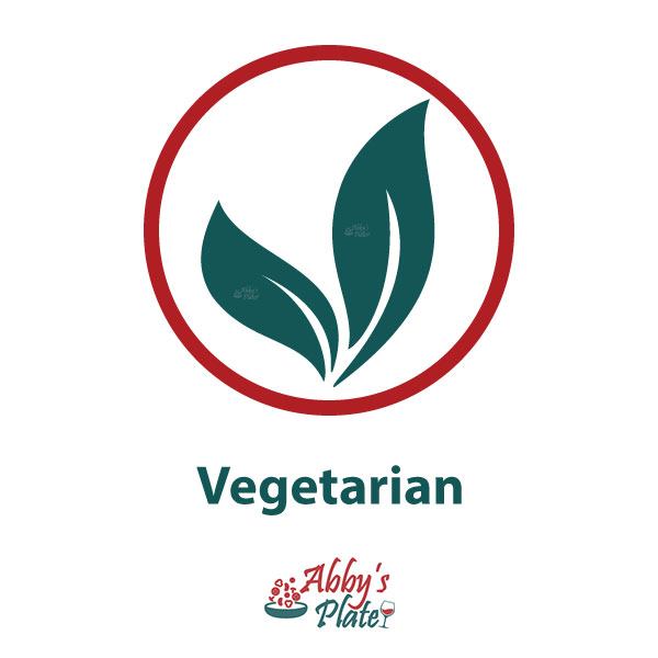Abbysplate website vegetarian icon.