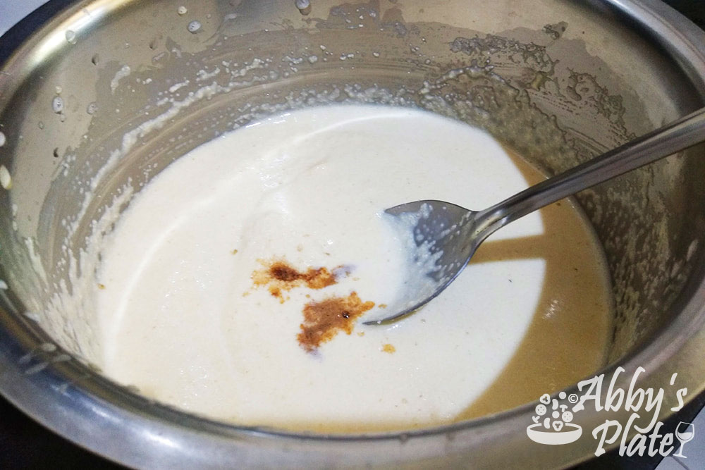 Vanilla extract added to the honey ball mixture.