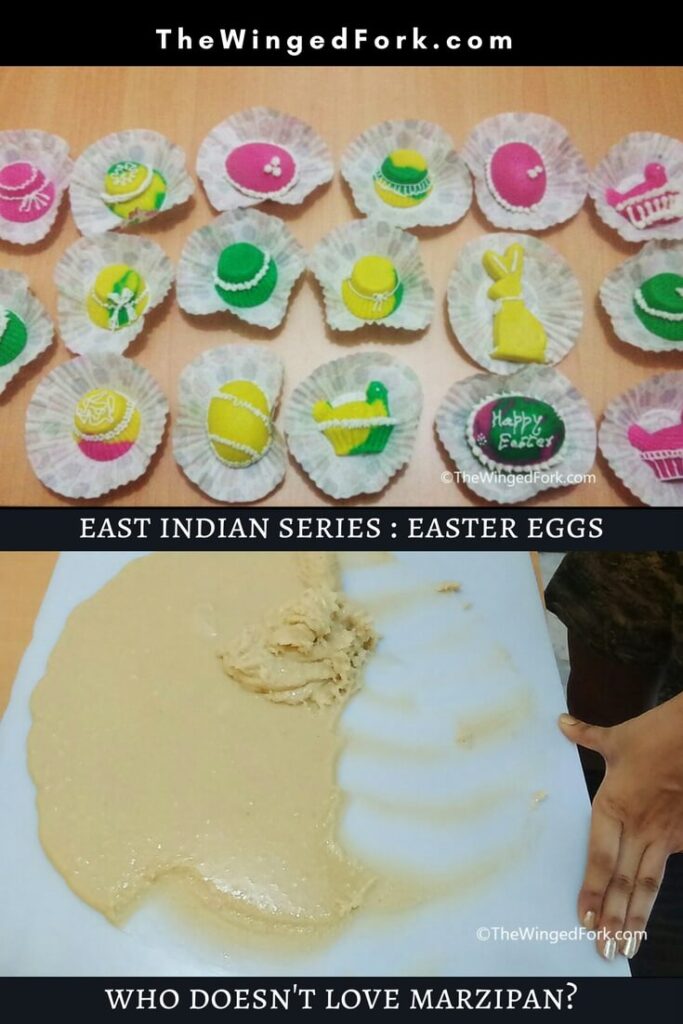 Pinterest image of East Indian Easter eggs made by my sis.