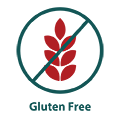 Gluten free icon on Abbysplate website.