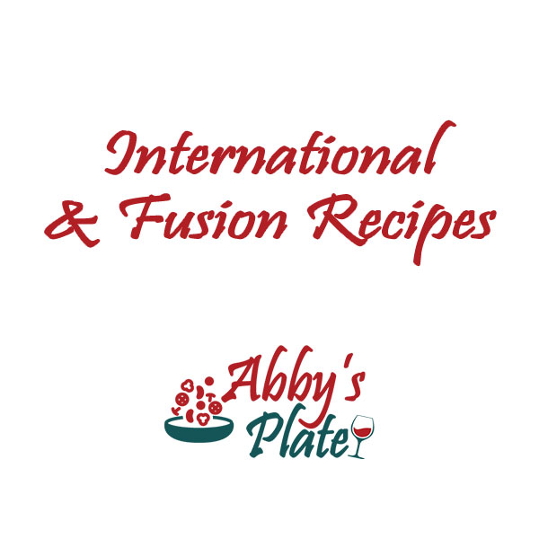 Abbysplate blog icon with international and fusion recipes.