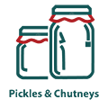 Pickles and chutneys icon on Abbysplate website.