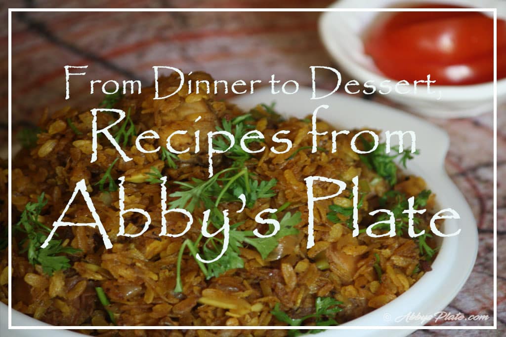 Image of ethnic East Indian food for Abbysplate website.