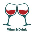 Wine and drink icon on Abbysplate website.